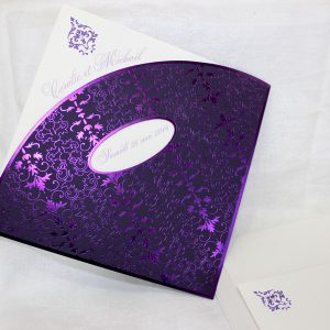 Faire part Mariage 49301 Violet A tout jamais Faire Part Selection