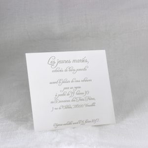 Invitation Mariage 59466 Blanc Arum Faire Part Selection